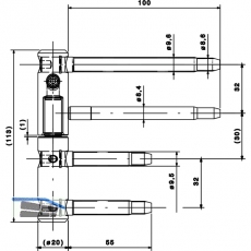 Trband 3-DIM Falz 20mm, H112 EI-30, Stahl verzinkt