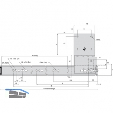 ACCURIDE 1234 Beschlgegrt., Lnge 506 mm, Stahl schwarz chromatiert