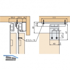 EKU COMBINO 60 Zwischenstopper, Stahl