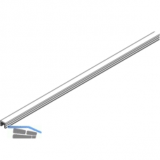 EKU DIVIDO Glashalteprofil zu Rahmenprofil horizontal, Kunststoff transparent