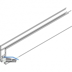 EKU DIVIDO Rahmenprofil horizontal, Lnge 2500 mm, Aluminium eloxiert