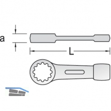 GEDORE Schlagringschlssel 306 DIN7444 36 mm