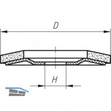 LUKAS Schleiflamellenteller SLTR Zirkonkorund  125 mm Korn 40