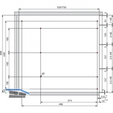 HETTICH SYSTEMA TOP 2000 Schnellmontage-Set Sil Sys, Vollauszug, ET 730, schw.