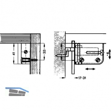 SECOTEC Schrankaufhnger verstellbar Kunststoff wei SB-1PR BL5
