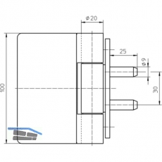 Trband Multi 2D/VN 5046, Rollen- 20 mm, Bandhhe 100 mm, verzinkt