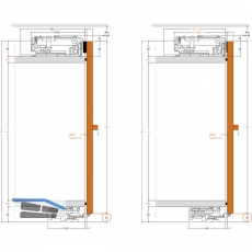 Slider M50 Schrank Typ A - Beschlgegrt.,Flgelbreite 1100-1200,KB 2200-2400