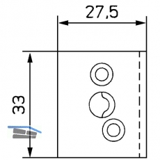 Sprossenkupplung z. Aufschrauben f. Sprossenkreuz,Kunststoff dunkelbraun (10992)