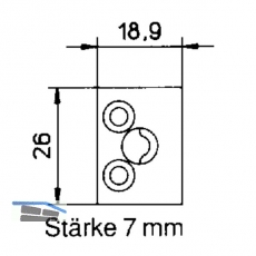 Sprossenkupplung fr Sprossenrahmen, Kunststoff dunkelbraun (11153)