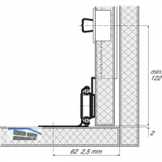 ACCURIDE 1316 Synchronsteuerung, Schienenlnge 600 mm