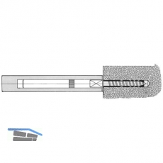 Tablartrger Compact, Tablarstrke 22 mm,Bohrtiefe 122 mm, verzinkt