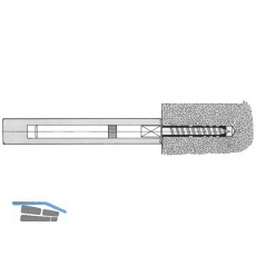 Tablartrger Compact, Tablarstrke 22 mm,Bohrtiefe 162 mm, verzinkt