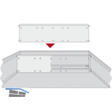 HETTICH SYSTEMA TOP 2000 Trennwand, EB 392 mm, Stahl schwarz