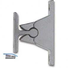 Trhalter m. Klemmmechanismus, Wandabstand 35 mm, Zamak verchromt
