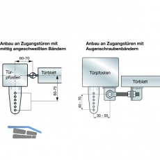 Trschlieer Direkt II 150, Trbreite bis 1200 mm, Stahl verzinkt