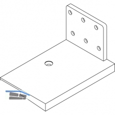 Universal-Schwellenhalter EIFEL T, 70-80 mm, Kunststoff schwarz