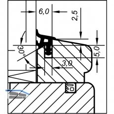 Verglasungsdichtung ACA 6008 fr Holzfenster, Kunststoff rustikalbraun