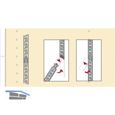 HETTICH SYSTEMA TOP 2000 Verriegelungsstange Stop Control, Lnge 7,5 HE