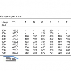 ACCURIDE 5321 Kugelkfigfhrung - berauszug, L 350 mm Stahl chromatiert