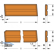 Versofix-Wendeplatte 30 x 10 mm