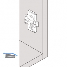 BLUM Winkelkeil, kreuzform, +5 Schraubversion