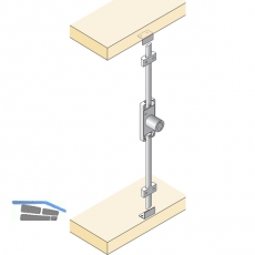HETTICH PRESTIGE 2000 Zyl.-Schubstangenschloss Z23, rechts, 18, 72686