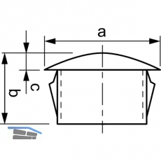 Abdeckstopfen fr Bohrloch 12,7mm nicht entfernbar Polyamid schwarz