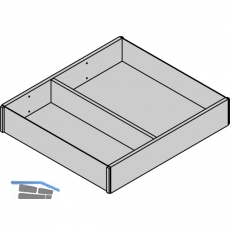 BLUM AMBIA-LINE Schubkastenrahmen ab NL270 mm, B242mm, Nebraska Eiche