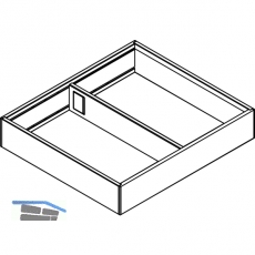 BLUM AMBIA-LINE Schubkastenrahmen ab NL270 mm, B242mm, Stahl Oriongrau