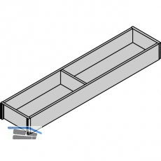 BLUM AMBIA-LINE Schubkastenrahmen schmal, NL450mm, B100mm, Nebraska Eiche