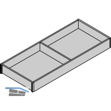 BLUM AMBIA-LINE Schubkastenrahmen breit, NL550mm, B200mm, Bardolino Eiche