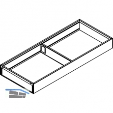 BLUM AMBIA-LINE Schubkastenrahmen breit, NL500mm, B200mm, Stahl Oriongrau