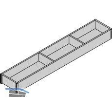 BLUM AMBIA-LINE Schubkastenrahmen schmal, NL600mm, B100mm, Nebraska Eiche