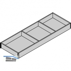 BLUM AMBIA-LINE Schubkastenrahmen breit, NL650mm, B200mm, Nebraska Eiche