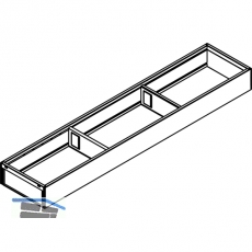 BLUM AMBIA-LINE Schubkastenrahmen schmal, NL600mm, B100mm, Stahl Oriongrau