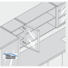 BLUM CLIP top Alurahmenscharnier 95, mit Feder, gerade