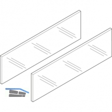 BLUM LEGRABOX free Einschubelement Seite, NL 650 mm, Glas klar