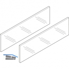 BLUM LEGRABOX free Einschubelement Seite, NL 500 mm, Glas klar