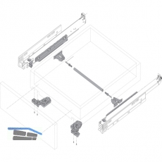 BLUM MOVENTO TIP-ON 760H Unterbodenfhrung, NL 270, TK 40 kg