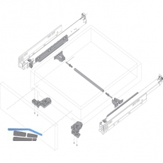 BLUM MOVENTO TIP-ON 760H Unterbodenfhrung, NL 450, TK 40 kg