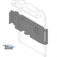 BLUM SERVO-DRIVE Aufnahmewinkel OBEN-vormontiertem Adapter, staubgrau verzinkt