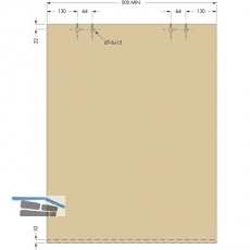 Cinetto PS06 Beschlagset nicht verstellbar, Tragkraft 40k g,1 trig