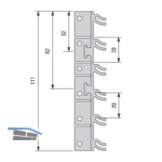 Design Klemmaufnahme Aluprofil - Korpusanwendung