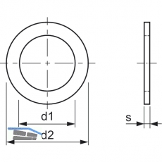 DIN7603A 21x26x1.5 Kupferdichtring