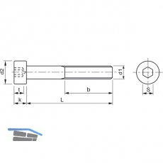 DIN7984 8.8 M 6x 12 verzinkt Zylinderschraube mit niedrigem Kopf,Innensechskant