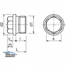 DIN 910 5.8 G 1 1/2\&quote; verzinkt Verschlussschraube mit Rohrgewinde