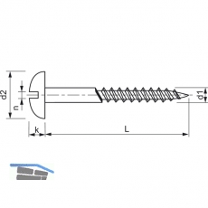 DIN 96 2.5 x 16 Messing blank Holzschraube Halbrundkopf mit Schlitz