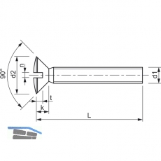 DIN 964A M 5x 80 Edelstahl A4 Linsenschraube mit Schlitz