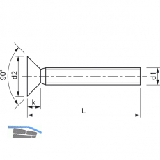 ~ISO7046-2 M 4x 8 Phillips Kreuzschlitz Edelstahl A4 Senkschraube (DIN 965A)