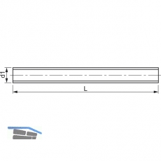 DIN 976-1 (eh. 975) M16x1.5x1000 blank Feingewindestange